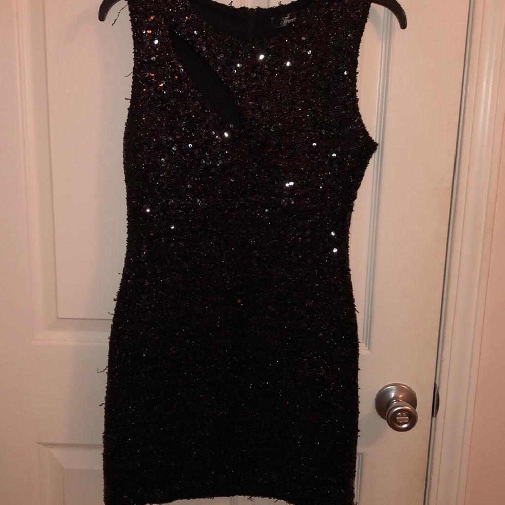 Black Sequin Dress